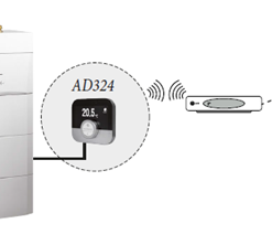 Pakabinamo šilumos siurblio oras-vanduo De Dietrich Alezio S Wi-Fi Smart TC° patalpos termostatas