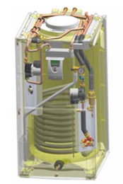 Pastatomo dujinio kondensacinio katilo De Dietrich Modulens AGC vandens šildymo sistema 