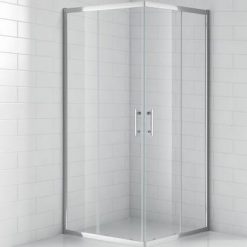 Kvadratinė dušo kabina Roth su dviejų dalių stumdomomis durimis OBS2