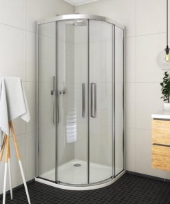 Pusapvalė dušo kabina Roth ECR2N su slankiojančiomis durimis